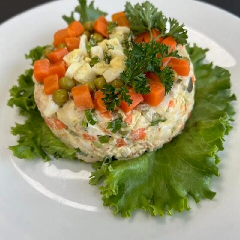 Olivier Potato Salad with Chicken