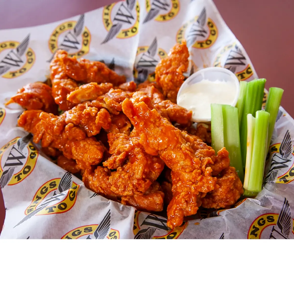#5 48 Boneless Wings w/ 1 Side