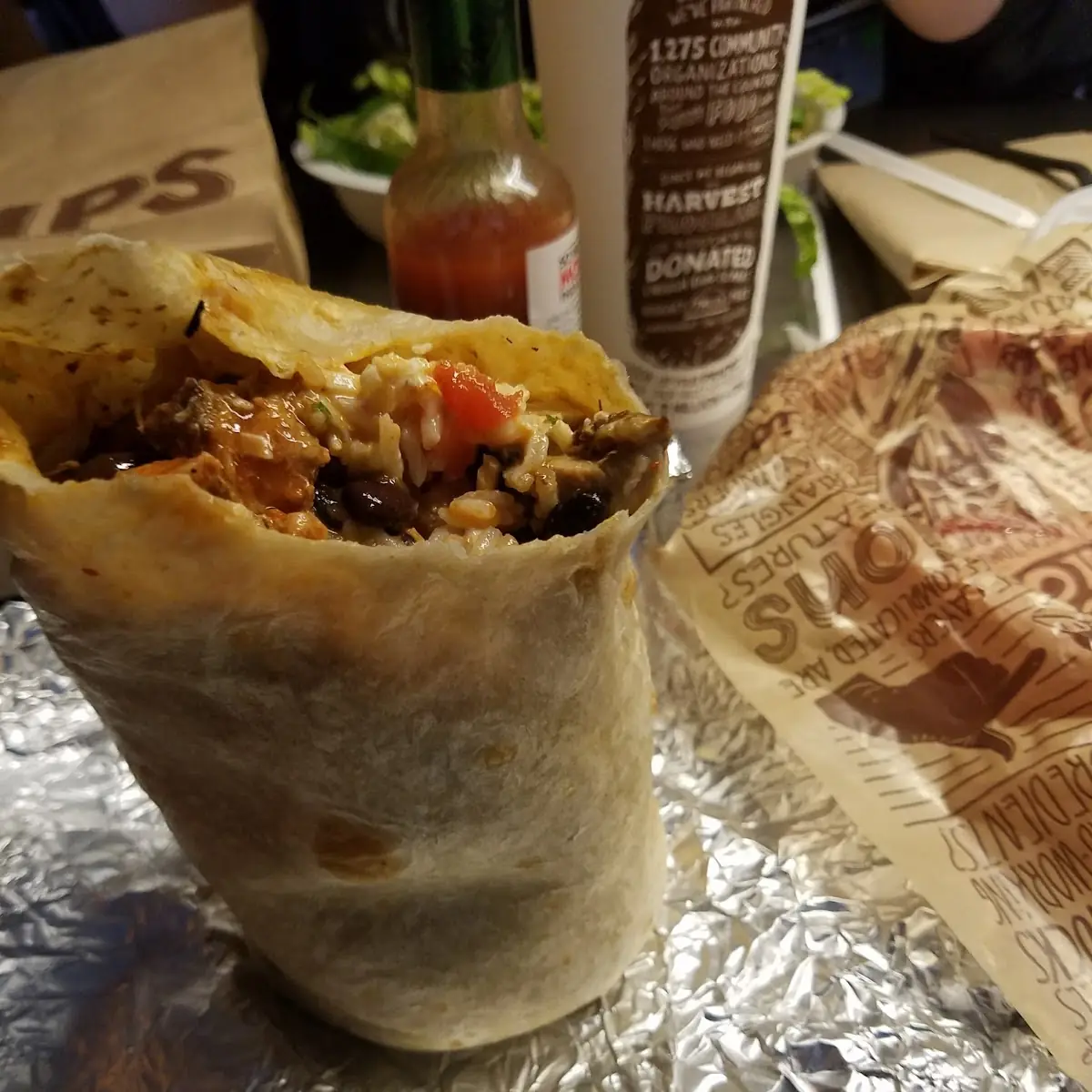 Chipotle Honey Chicken Burrito