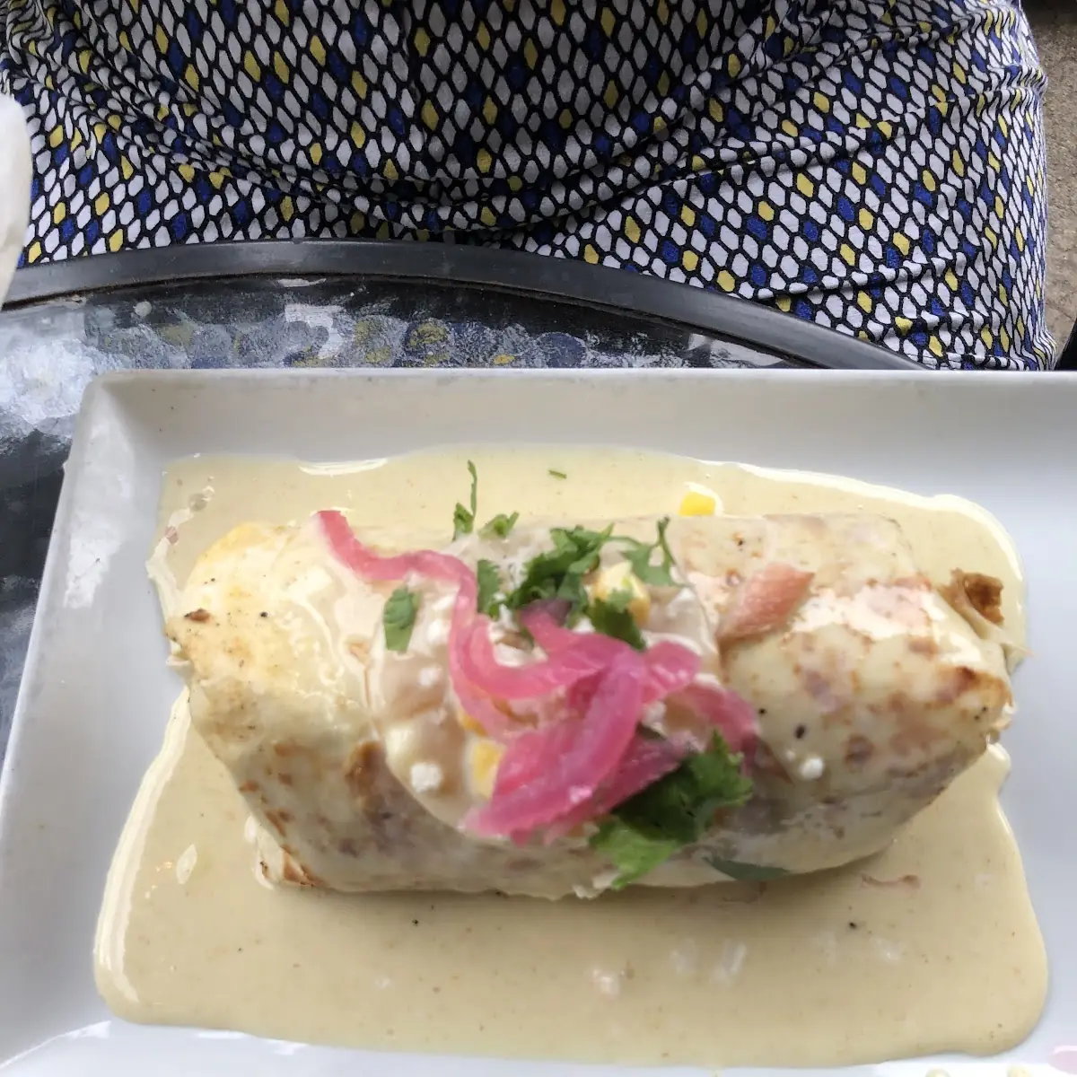 Baja Chicken Burrito