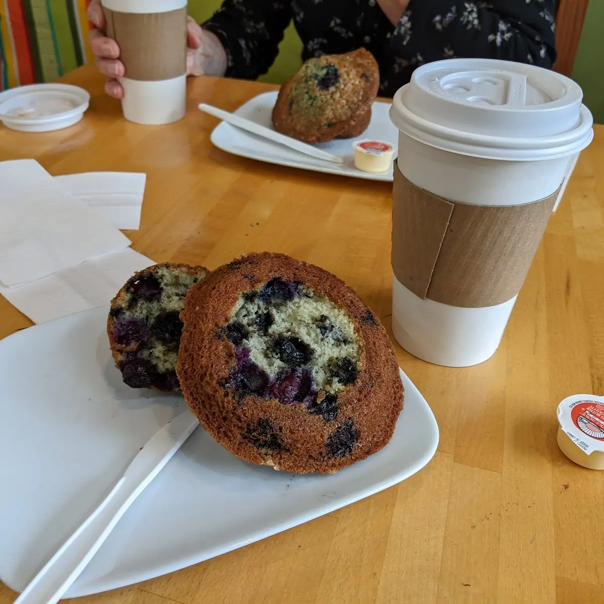 Blueberry Muffin and Coffee