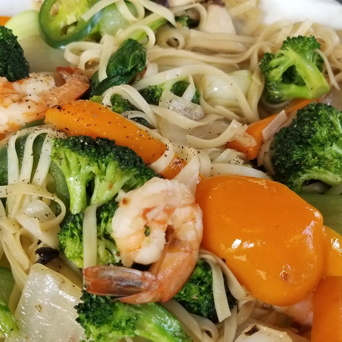 Combination Pan Fried Rice Noodle