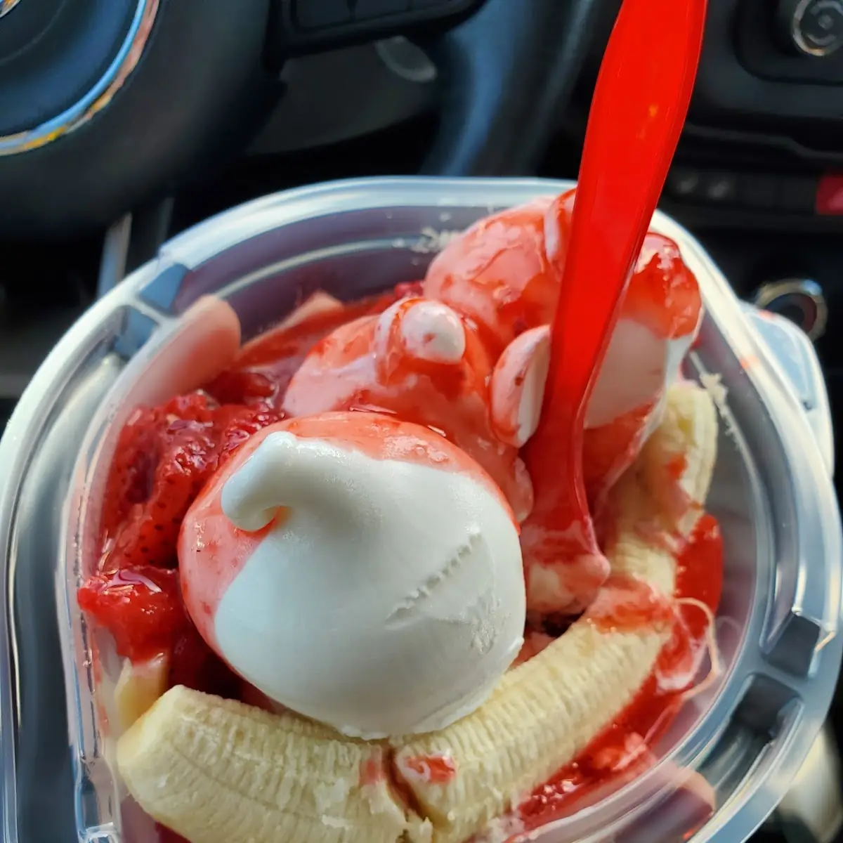 Banana Split with Extra Strawberry
