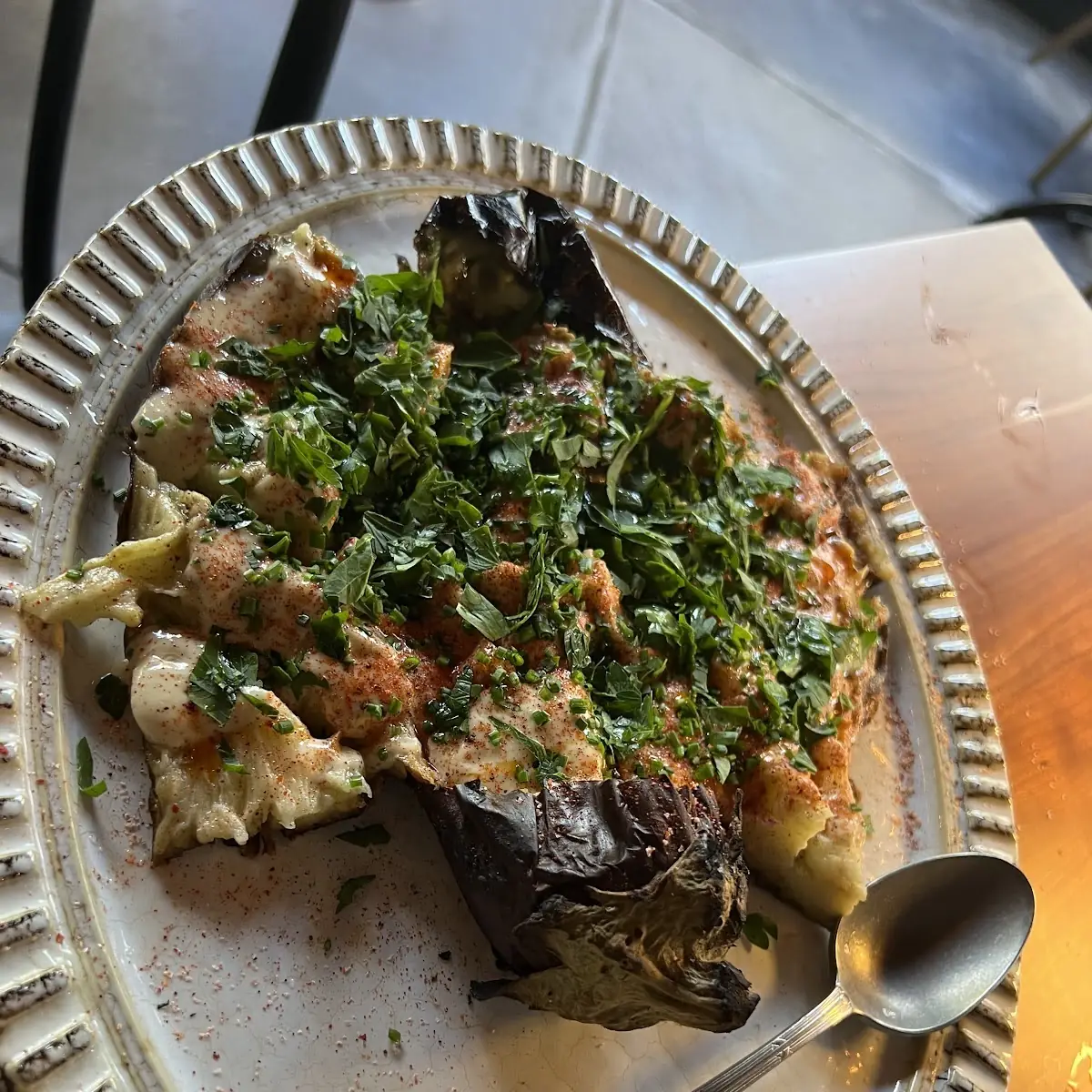 Moroccan Roasted Eggplant