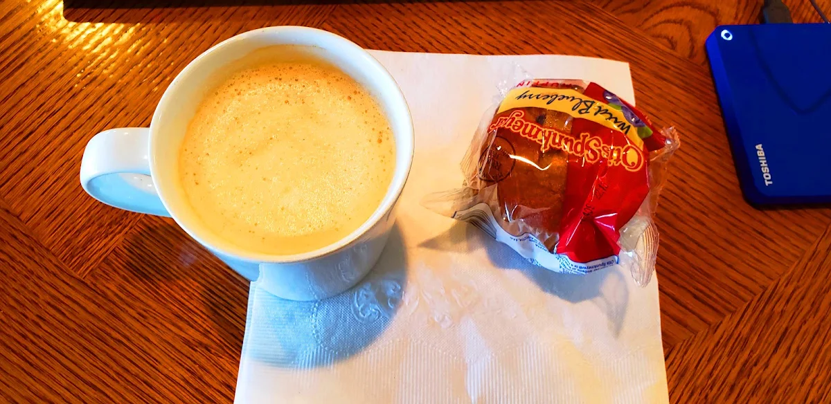 Coffee and Blueberry Muffin