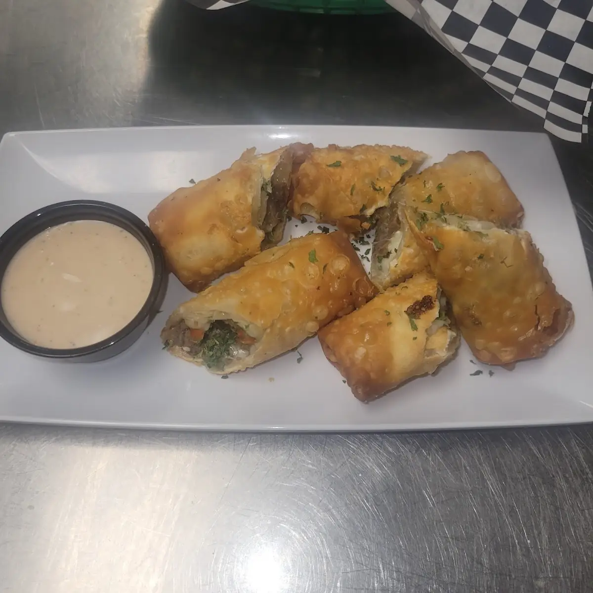 Philly Cheesesteak Egg Roll