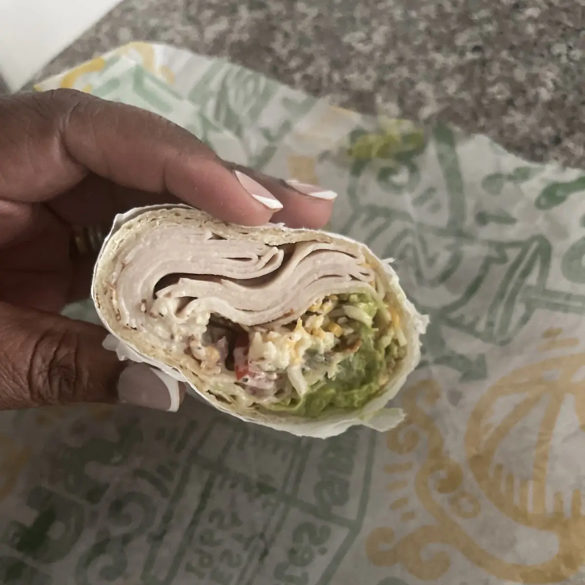 Turkey Bacon Avocado Wraps