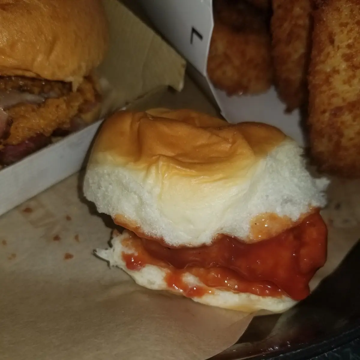 Hawaiian BBQ Chicken Slider