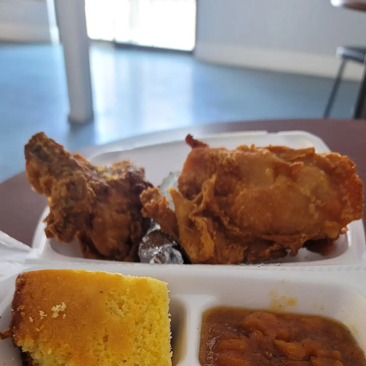 Cabbage Fried Chicken and Yams Sweet Potatoes