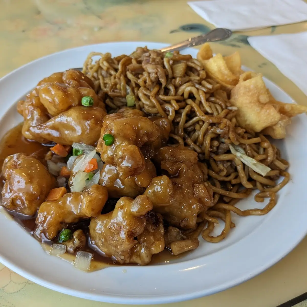 Garlic Chicken Combination Plate