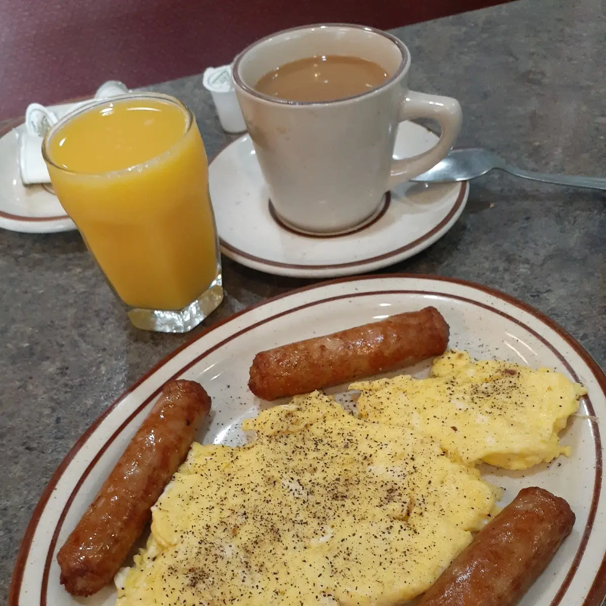 Scrambled Eggs and Sausage