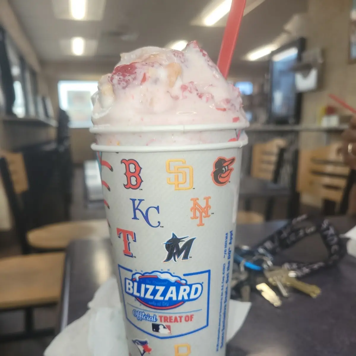 New York Style Cheesecake Strawberry Blizzard