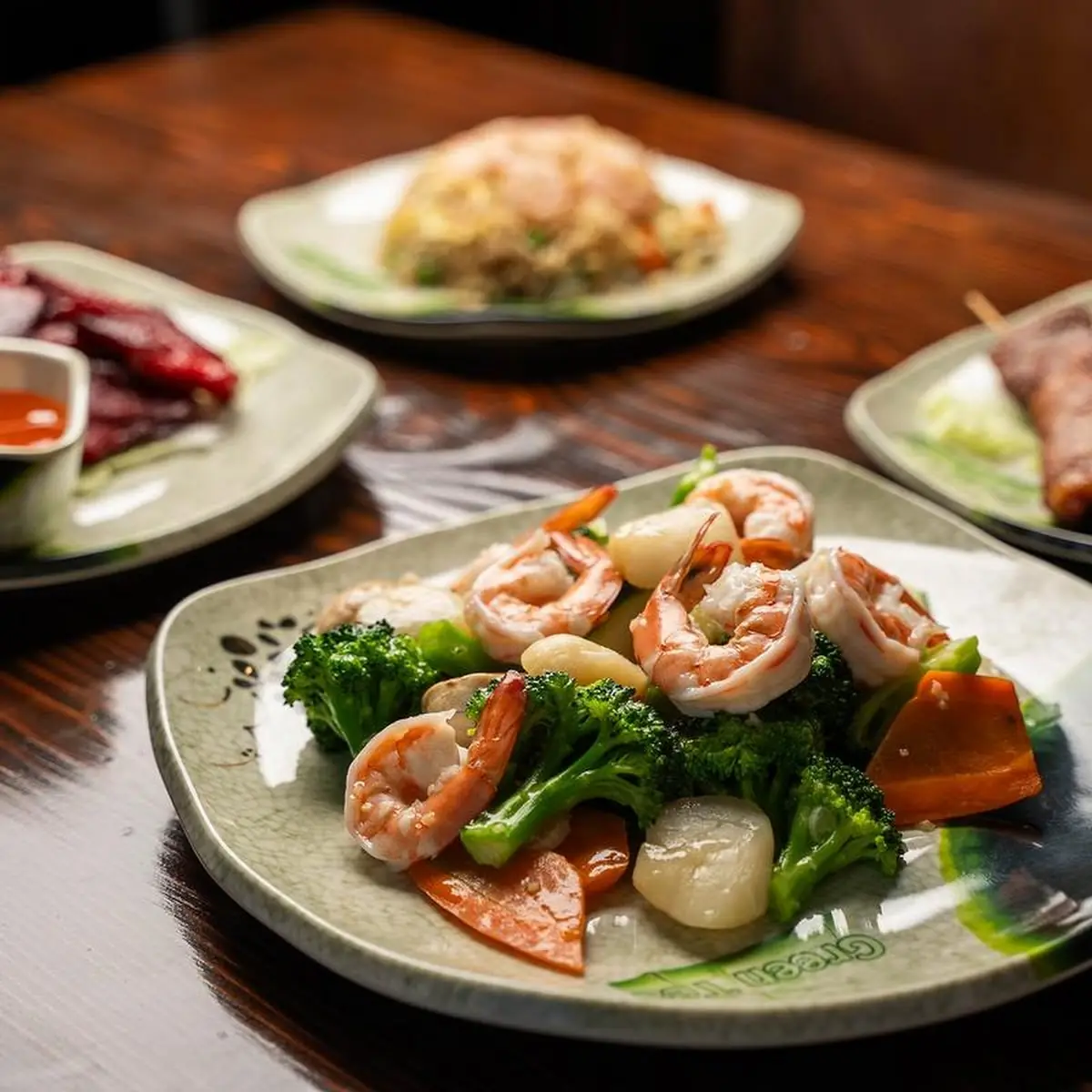 Steamed Shrimp with Mixed Vegetables