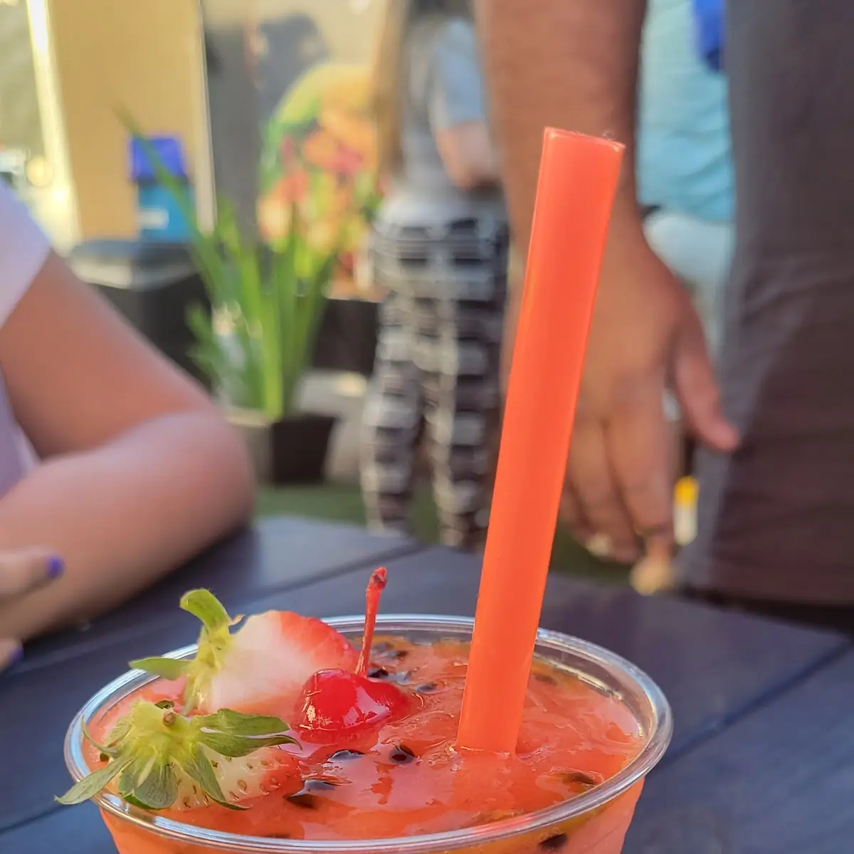 Passion Fruit Strawberry Smoothie