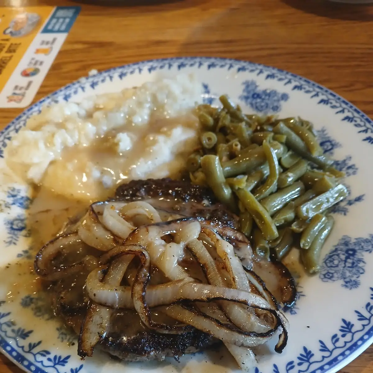Hamburger Steak with Gravy and Onions