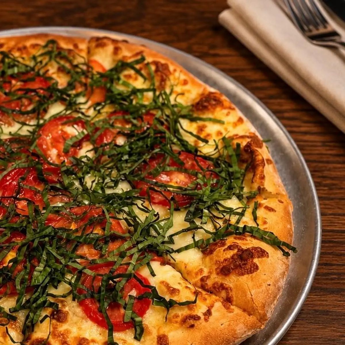 Asparagus and Blackened Chicken Pizza