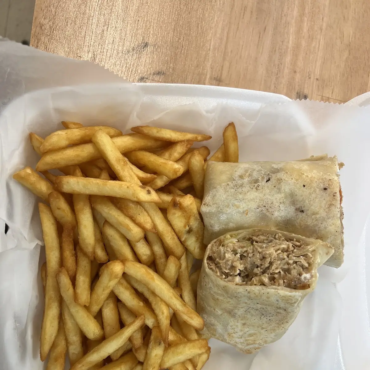 Chicken Wrap w Fries