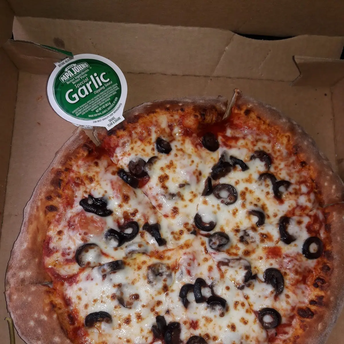 Black Olive and Cheese Pizza