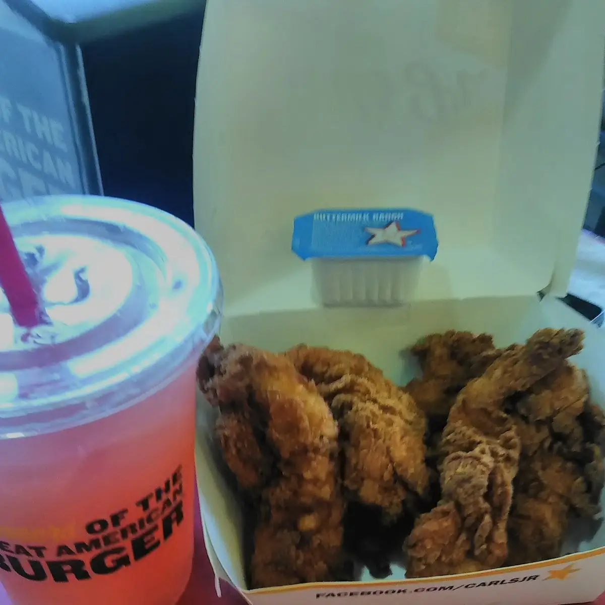 Chicken Strips and Diet Cherry Sprite