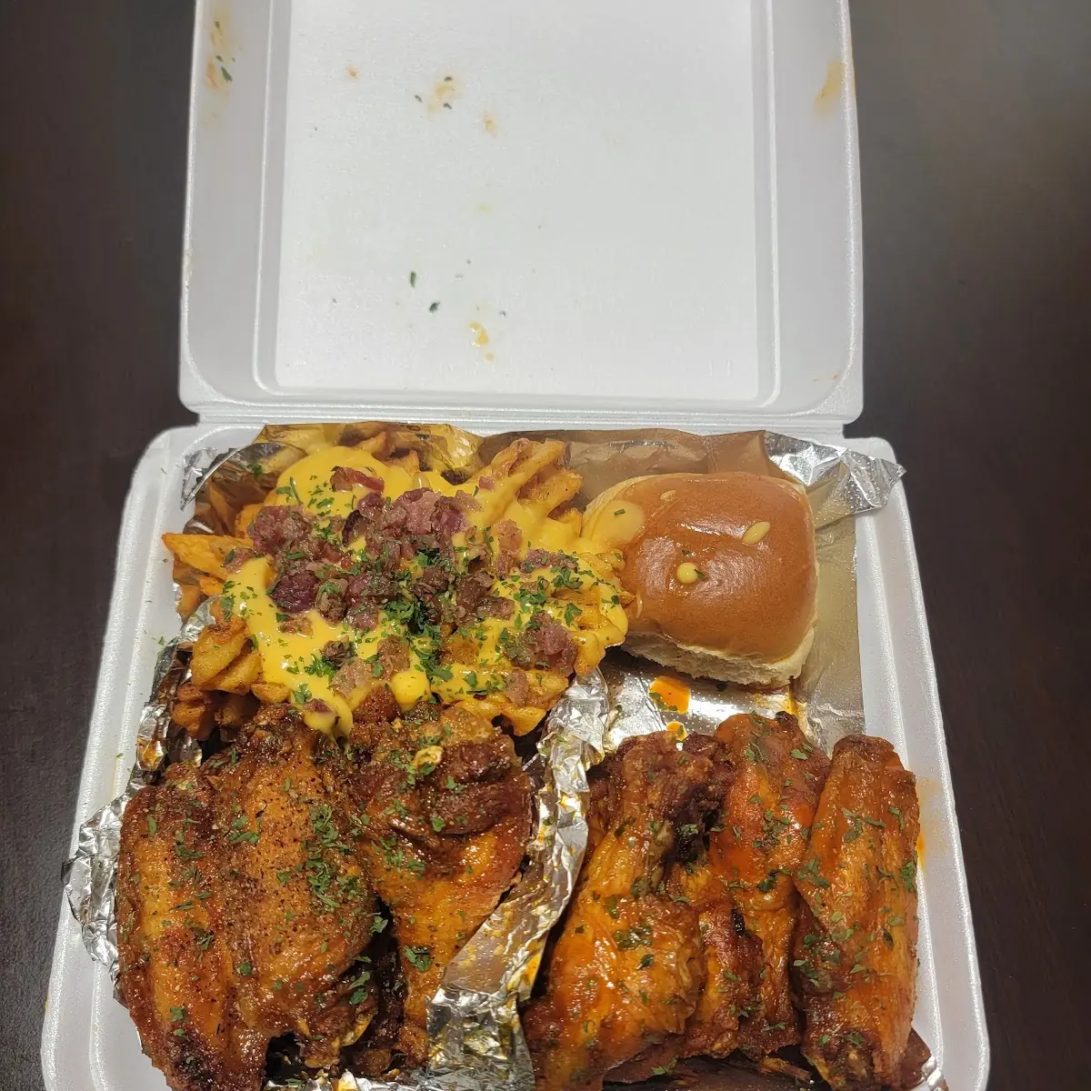 Wings and Loaded Fries