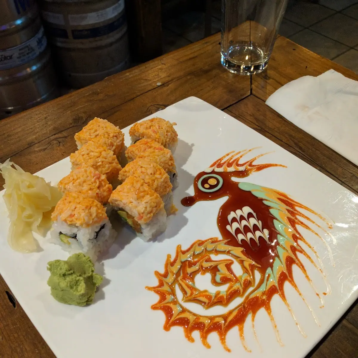 Emery and Dragon Roll