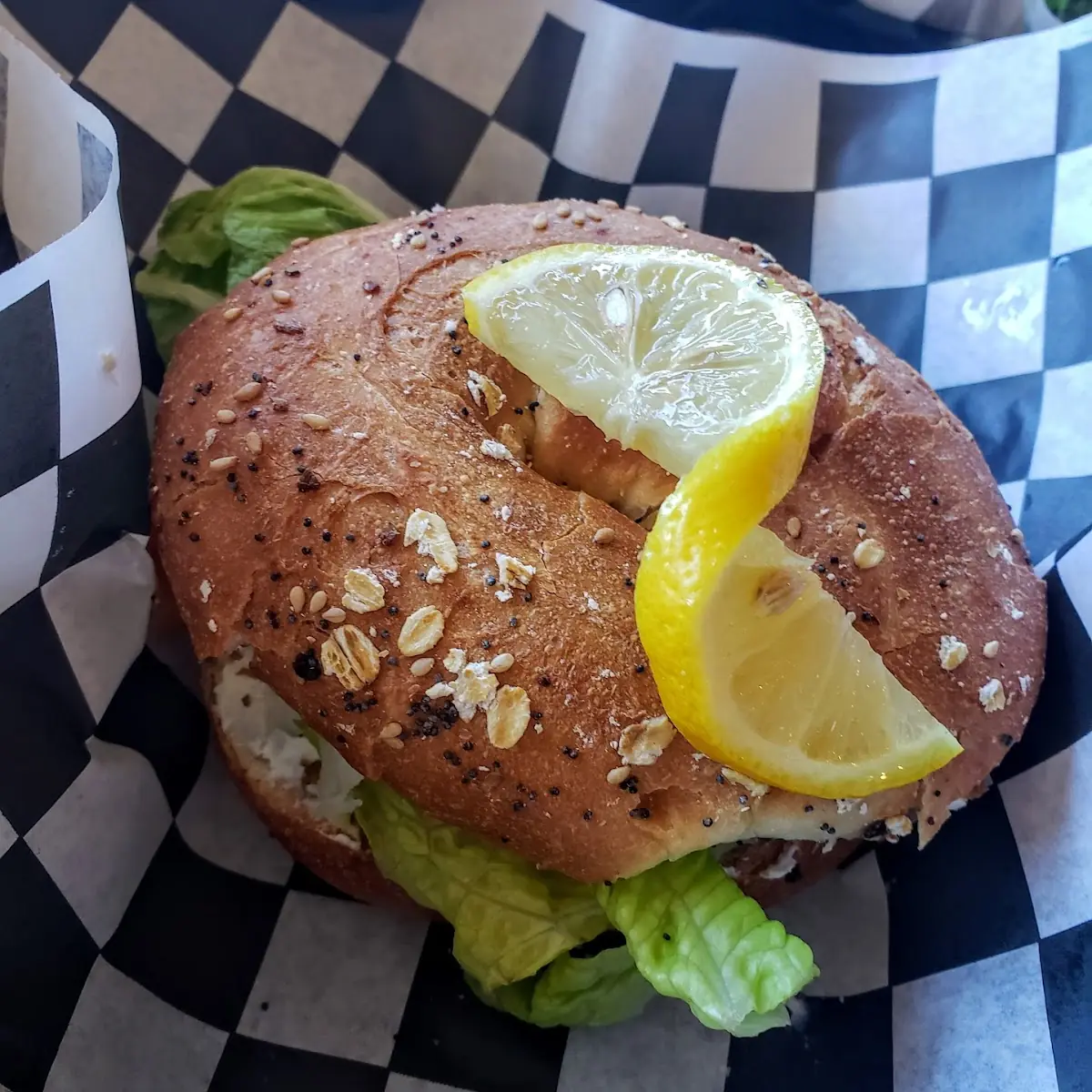 Salmon and Cream Cheese Bagel