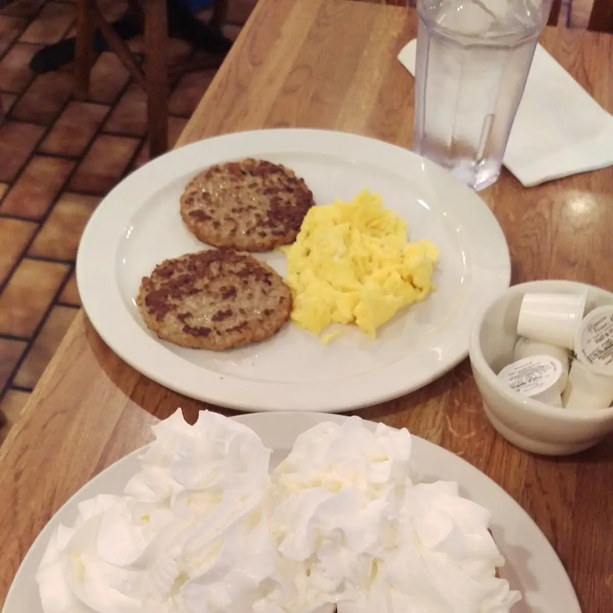 Cheese Omelet and a Half Waffle
