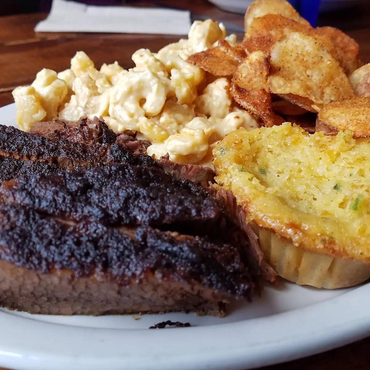 Ribs Mac N Cheese Beans