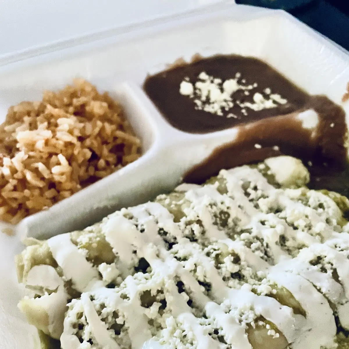 Green Cheese Enchiladas