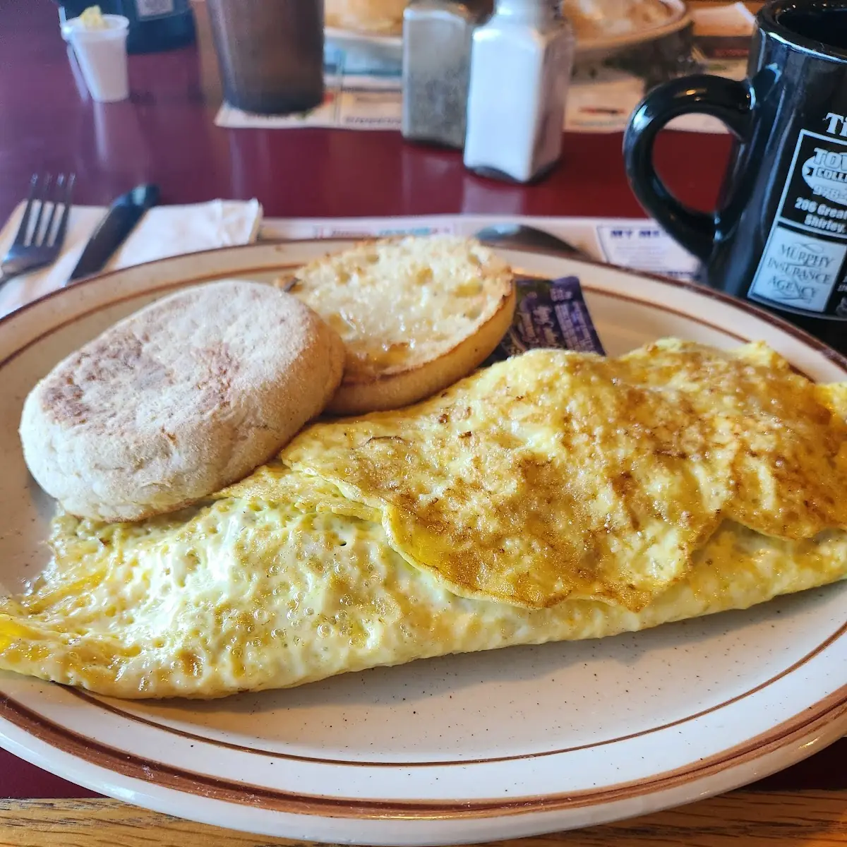 Sausage and Cheese Omelette