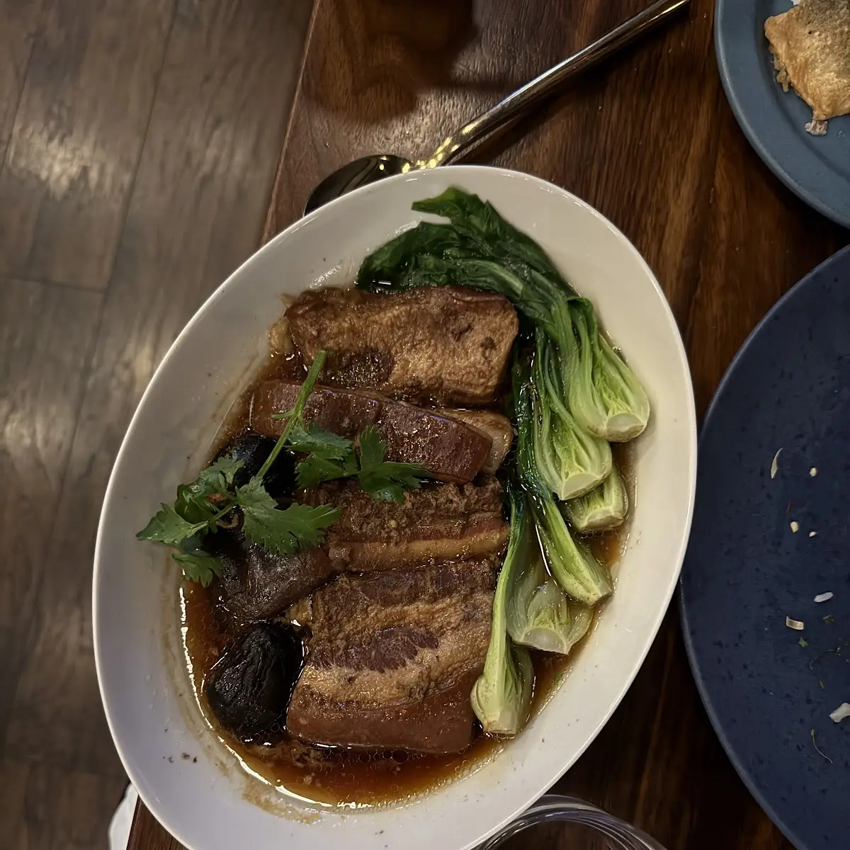 Braised Pork Belly with Mushrooms