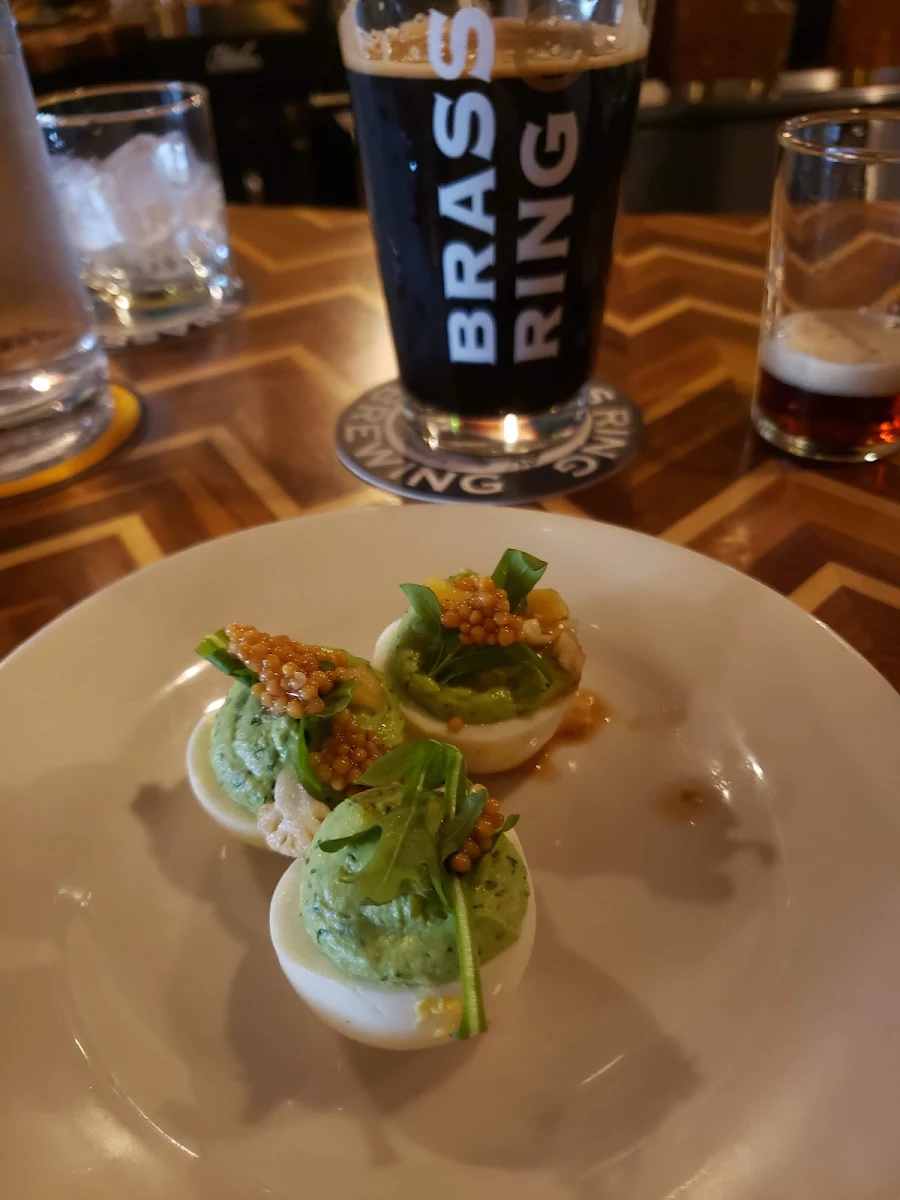 Green Deviled Eggs