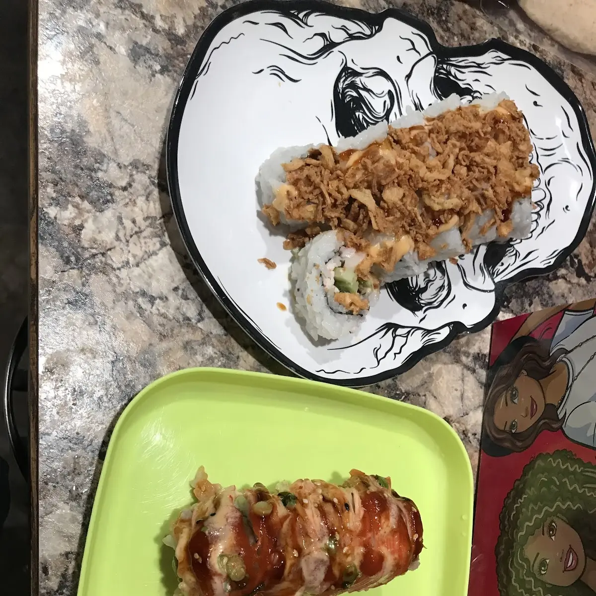 Crunchy Roll and California Roll