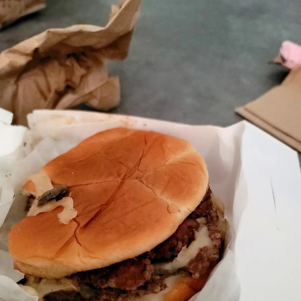 Swiss Mushroom Burger Combo