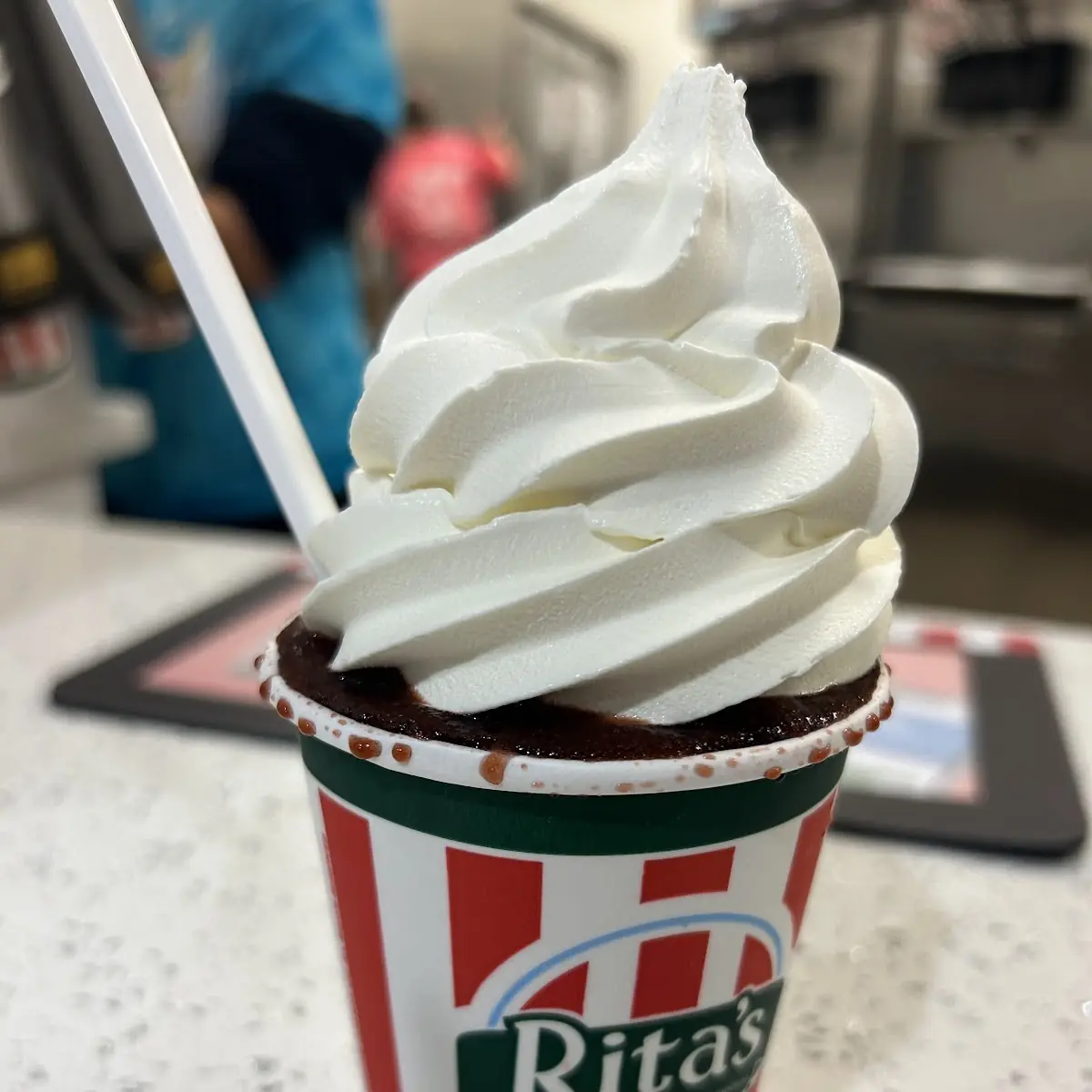 Black Cherry Ice with Vanilla Custard