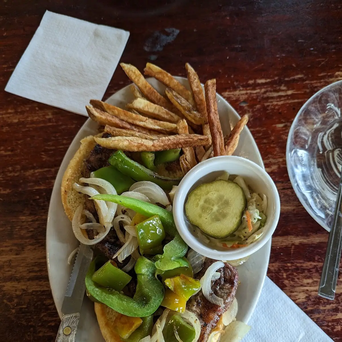 Steak Sandwich with Fries
