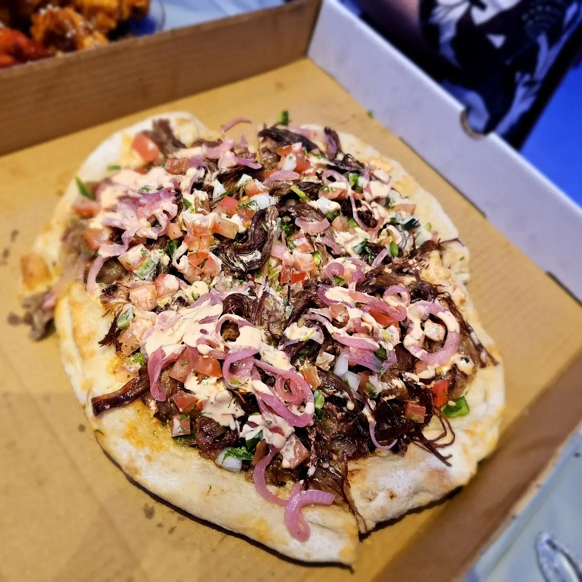 Pulled Brisket Bourbon BBQ Pizza
