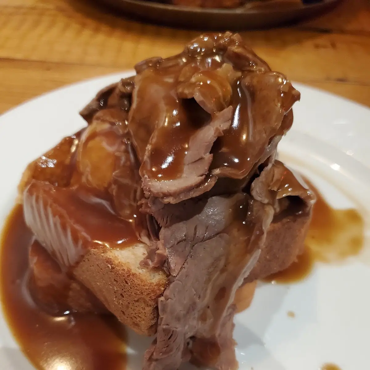 Open Faced Roast Beef