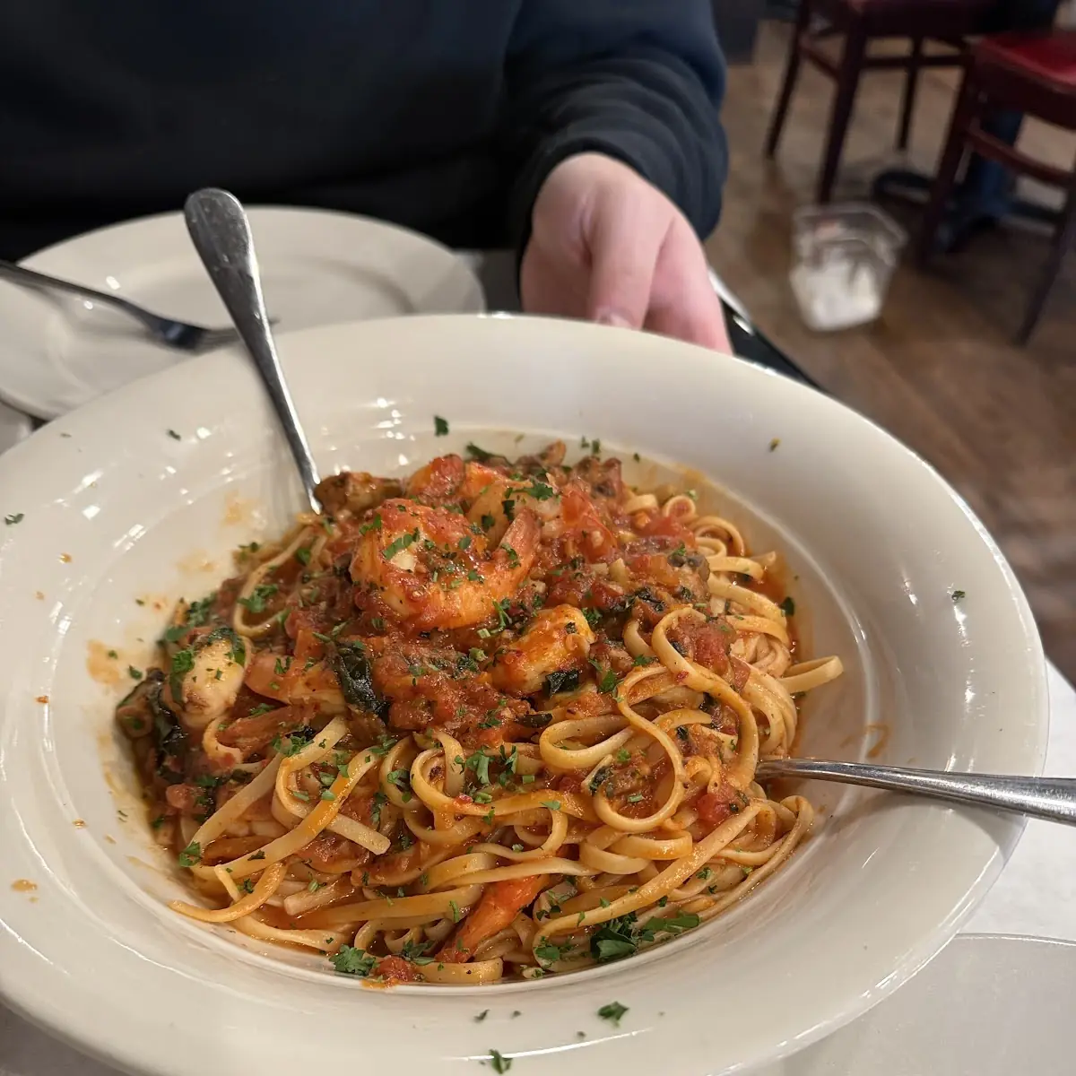 Spicy Shrimp Linguine