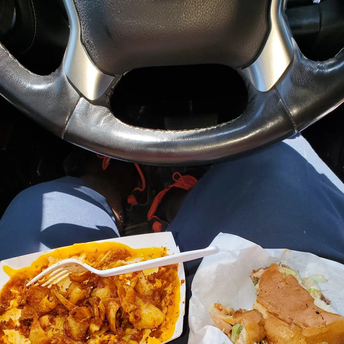 Cheese Burger and Frito Pie