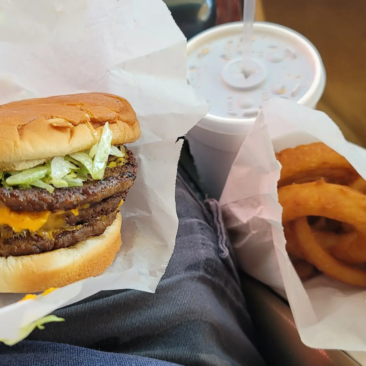 Texas Triple Cheeseburger