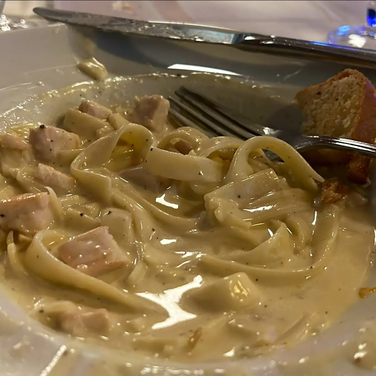 Fettuccine Alfredo with Chicken