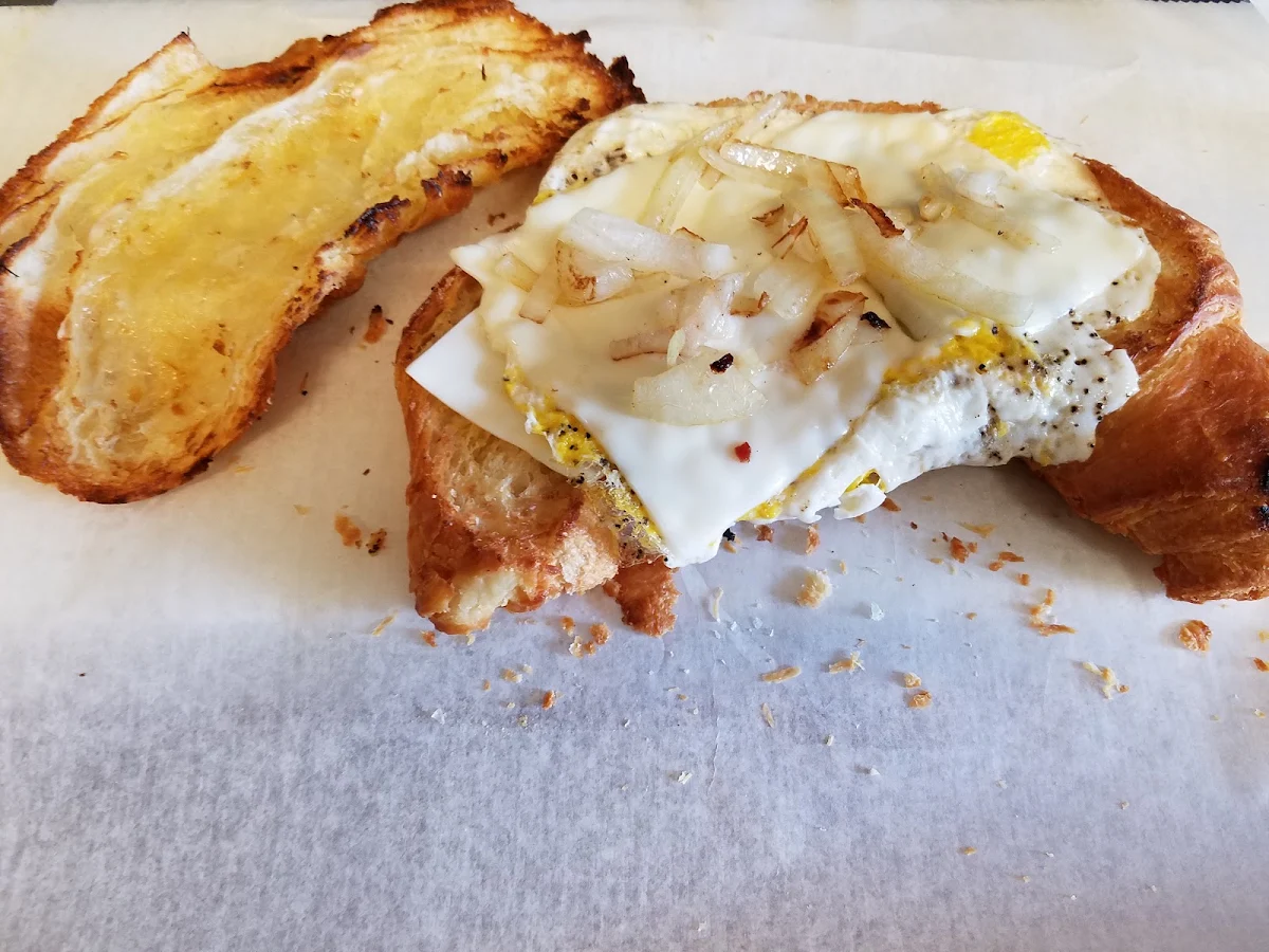 Egg & Cheese on a Croissant