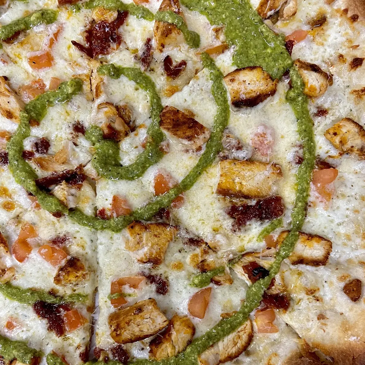 Pesto Chicken Pizza