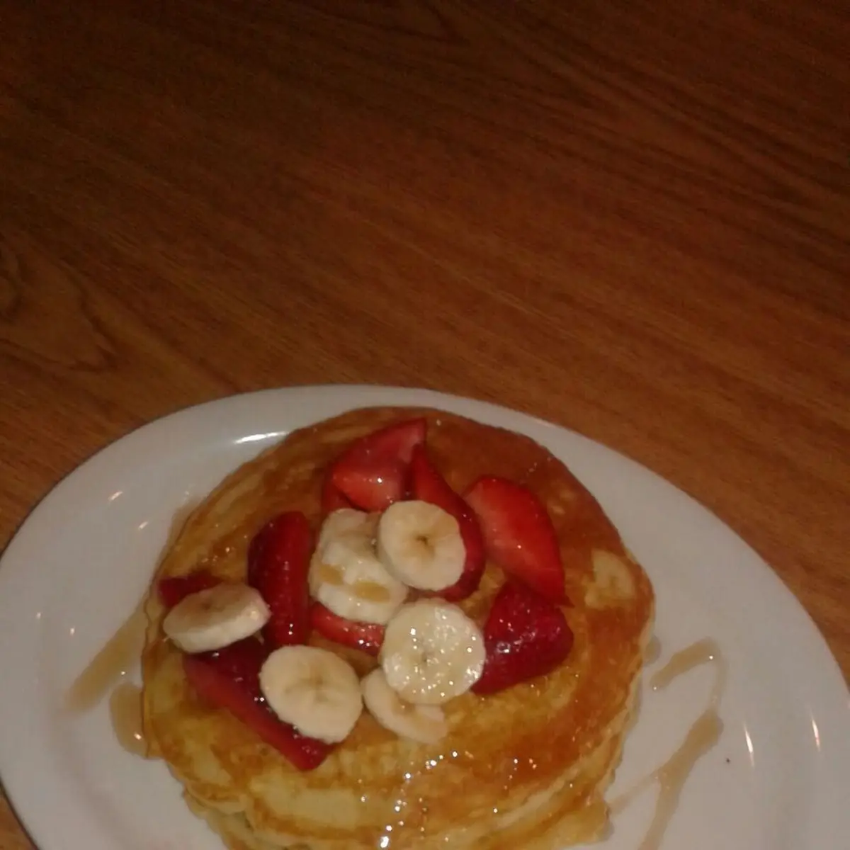 Banana Strawberry Pancakes
