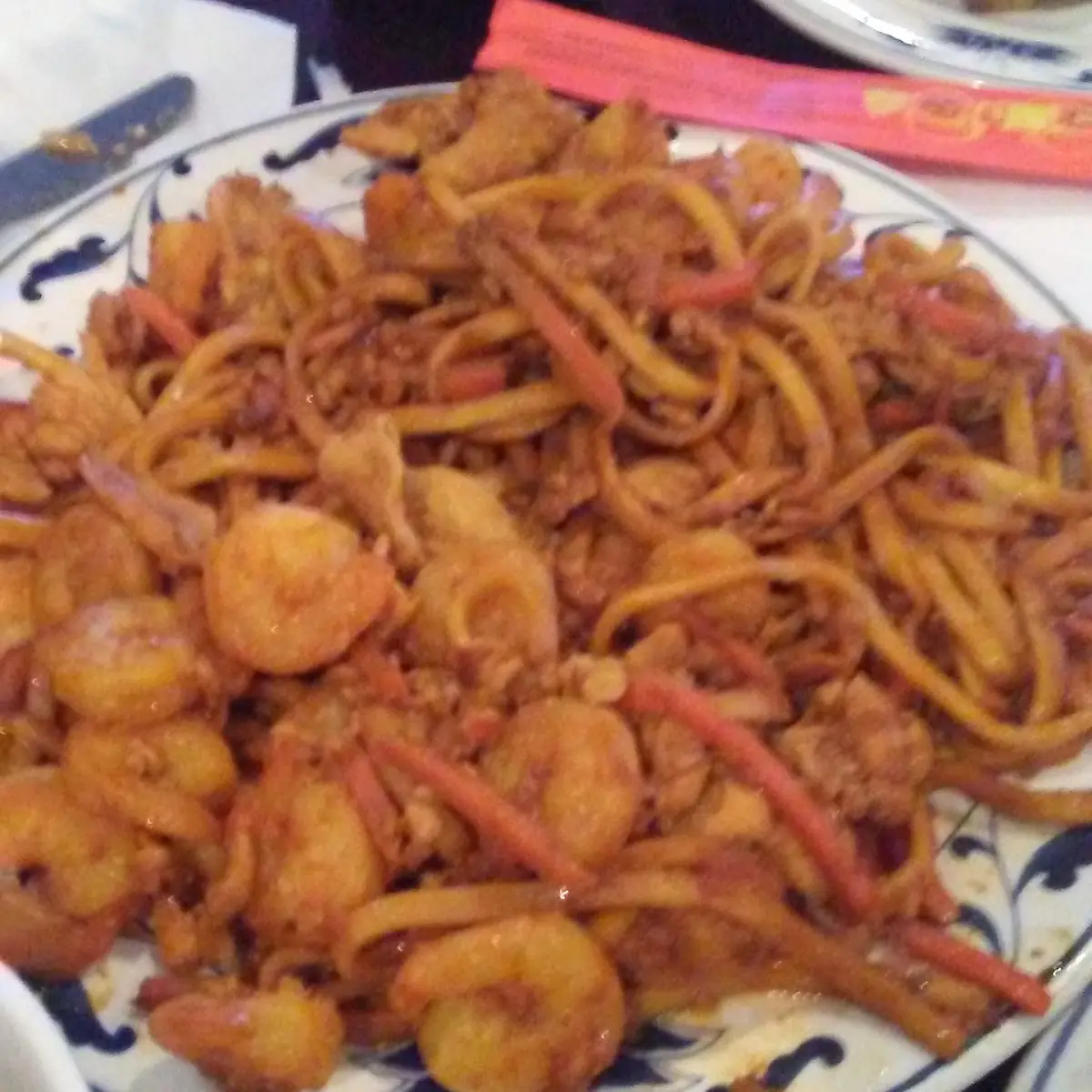 Mongolian Chicken Shrimp Lo Mein