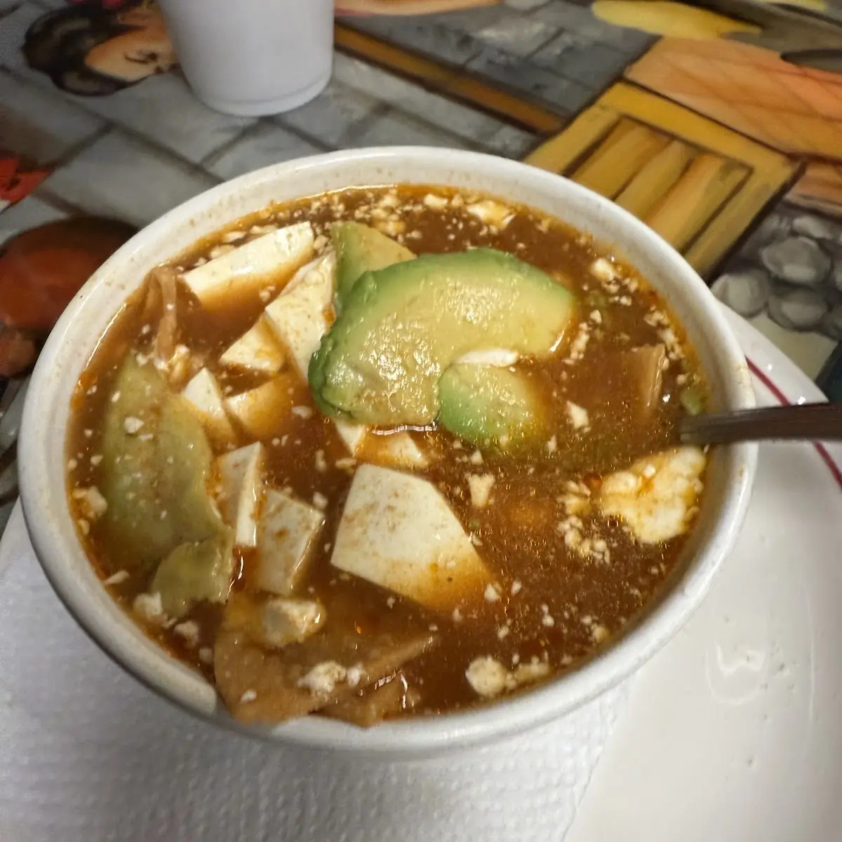 Chicken Tortilla Soup with Avocado