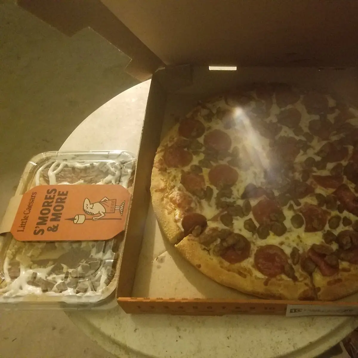 Sausage and Pepperoni Pizza