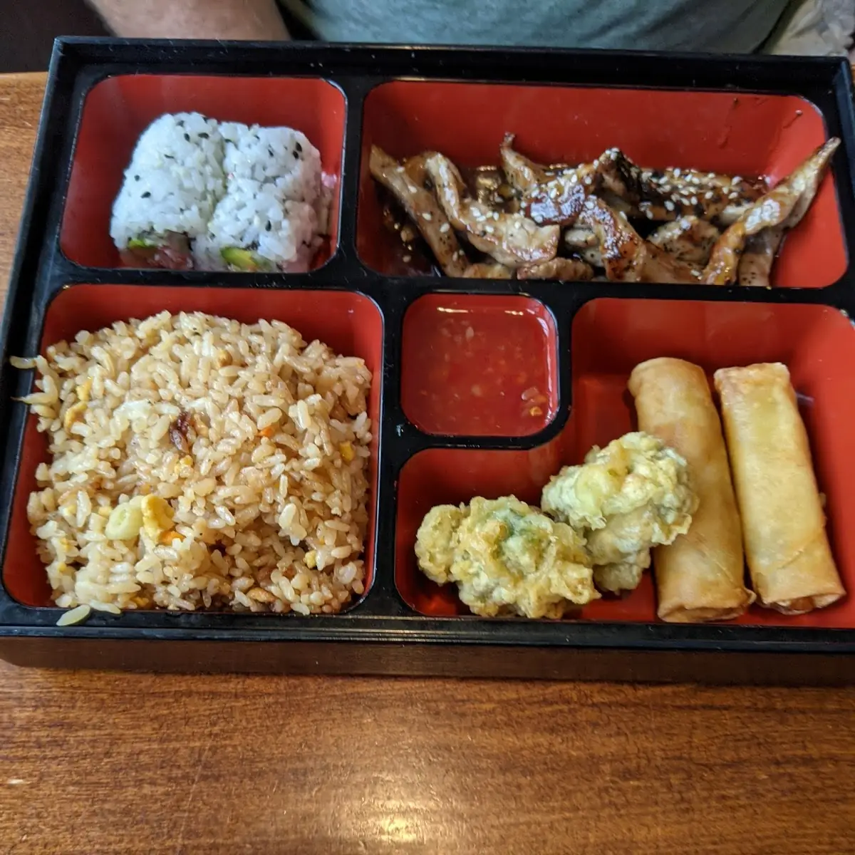 Bento Box D Teriyaki Shrimp