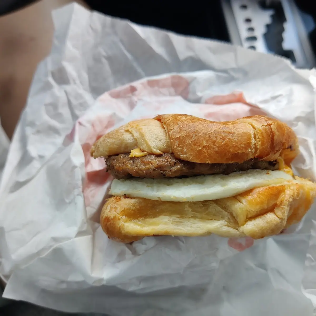 Sausage Croissant Sandwich